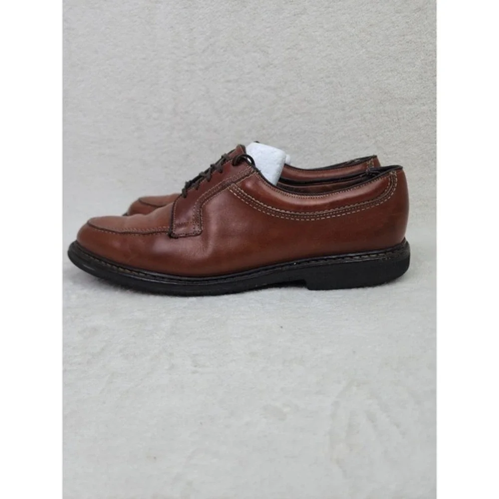 Allen Edmonds LaSalle 4398 Brown Leather‎ Split Toe Oxford Dress Shoes 12